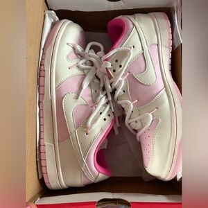 Pink and White Sneakers